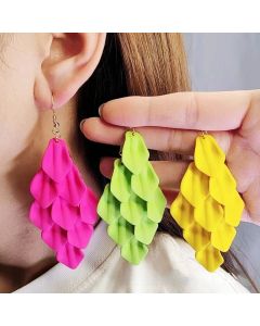 Bohemian Petal Long Earrings Tassel High Sense