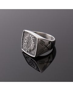 Indian Totem Ring Vintage Stainless Steel Ring
