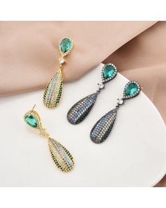 S925 Silver Needle Drop Zircon Earrings Long Earrings Earrings Earrings
