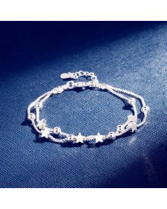Silver Pentagram Bracelet For Women