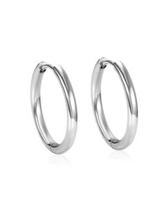 Manufacturers Stock Round Earrings, Stainless Steel Vacuum Environmental Protection Plating Circle Earrings, European And American Simple Round Wire Earrings