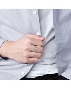 Women's Fashion Cross Diamond-studded Ring