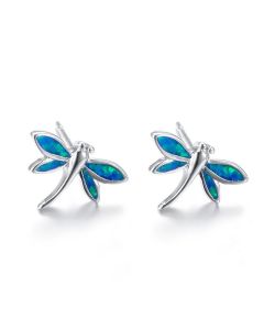 Dragonfly Opal Stud Earrings