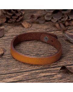 European And American Fashion Minimalist Men's Vintage Sparkling Style Leather Bracelet Unique Punk Style