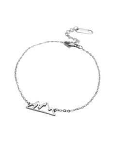 Stainless Steel Mountain Bracelet