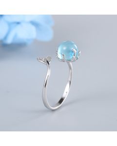 925 Sterling Silver Mermaid Foam Ring