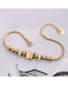 Butterfly Small Steel Ball Bracelet Female