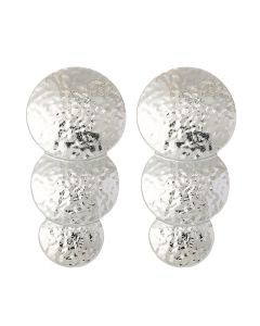 Multi-layer Geometric Round Alloy Earrings Trendy Women