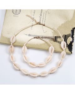 Adjustable Shell Braceletnecklace Braiding Suit