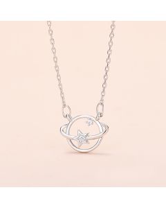 Korean Temperament Dream Planet Fashion Trend Zircon Clavicle Chain Net Red Small Jewelry