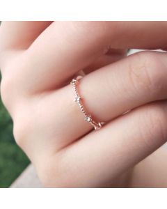 Three diamond copper zircons