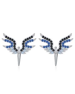 Love Personality Hollow Angel Wing Earrings
