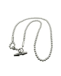 European And American Niche Pearl Gold And Silver Top Long Necklace