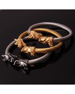 Stainless Steel Wire Rope Faucet Open-ended Bracelet