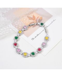 Adjustable Color Zircon Bracelet For Women