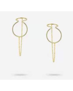 Ear Bone Clip Without Pierced Fake Double Ring 8 Word Ear Clip