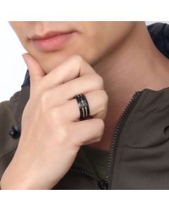 Men's 9MM Stainless Steel Wea Compass Ring