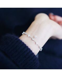 S925 Silver Clover Bracelet