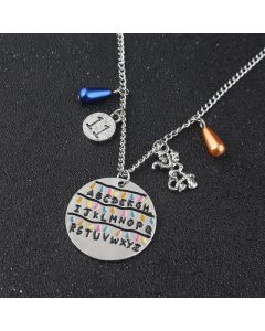 Stranger Things Necklace Bulb Letter Pendant