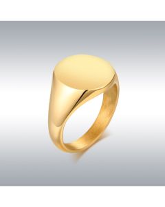 Polished titanium steel exquisite polished ring