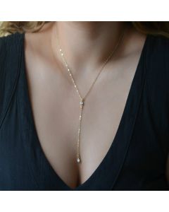 Exquisite diamond necklace metal pendant necklace