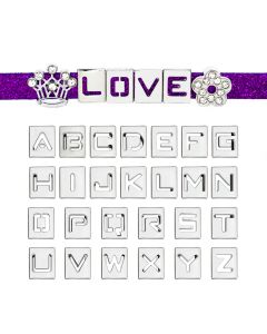 Alloy Hollow Letter Wrist Strap Accessories