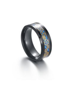Fashion Men's Titanium Steel Gear Ring