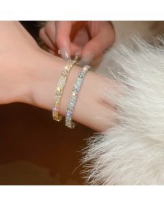 Women's Zircon Flower Niche Stylish Simple And Versatile Temperament Entry Lux High-grade Bracelet