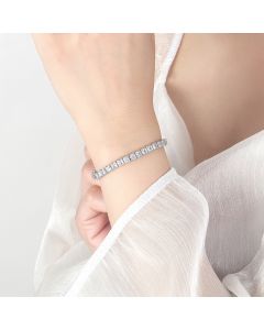 European And American Full Diamond 4mm Zircon Tennis Bracelet