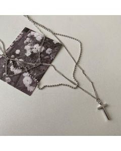 Cross Multi-Layered Necklace Women