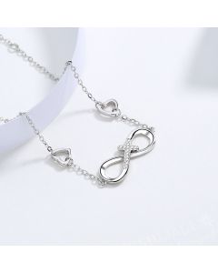 Fashion s925 sterling silver figure 8 bracelet