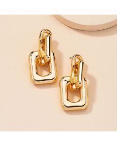 Geometric Chain Exaggerated Earrings