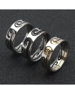 Hollow Hoop Curse Ring Trendy Male Personality Ruyi