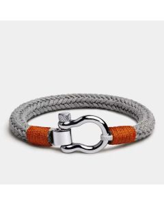 Vachette Clasp Anchor Chain Nylon Rope Men Women Shackle Bracelet Gift