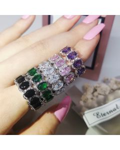 Inlaid 3A Zircon Fashion Women's Ring