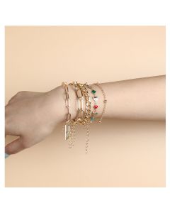 Fashion Ladies Alloy Multilayer Bracelet