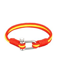 Stainless Steel Explosive U-buckle European and American Trend World Cup Flag Umbrella Cord Unisex Bracelet
