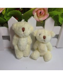 Mini Multicolor Plush Toy Jointed Bear Doll Long-Haired Teddy Bear