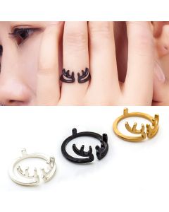 Fashion Creative Animal Ring Antler Ring