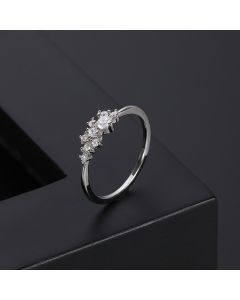Fashion Crystal Ring Women Gold Plated Zircon Wedding Ring
