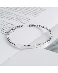Creative Fashion Versatile Opening Thai Silver Vintage Bracelet