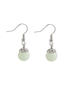 Glowing Halloween Earrings With Round Beads
