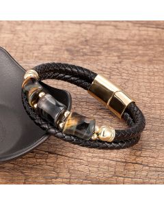 Fashion Bamboo Joint Tiger-eye Bracelet