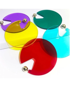 Round Acrylic Earrings