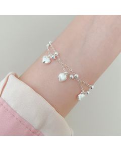 Special-interest Design Double-layer Three-dimensional Peach Heart Bracelet