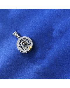 Sterling Silver Sun-Moon Lovers Projection Necklace For Men And Women Pendant Collarbone Chain
