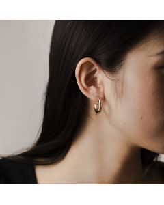 High-Grade C- Shaped Ear Ring Copper-plated Gold