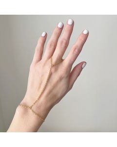 Simple Mitten-type Bracelet Ring Chain Fashion