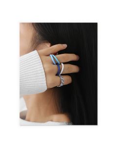 Niche Temperament Cold Wind Opening Adjustable Bracelet Female Ring