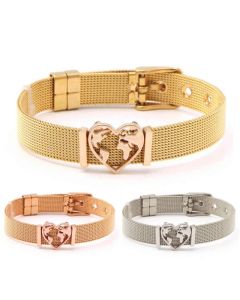 Stainless Steel Chain 10mm Simple Leisure Men's And Ladies' Bracelets